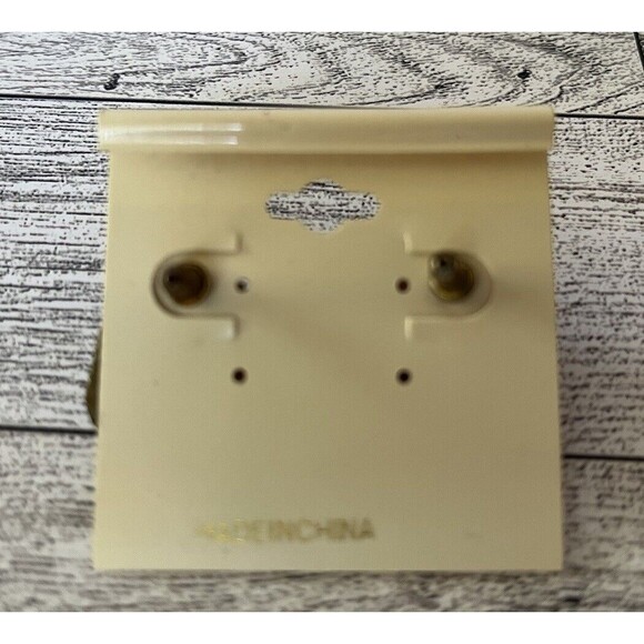 Round Button Multicolor Rhinestone Stud Fashion Earrings - Picture 4 of 4